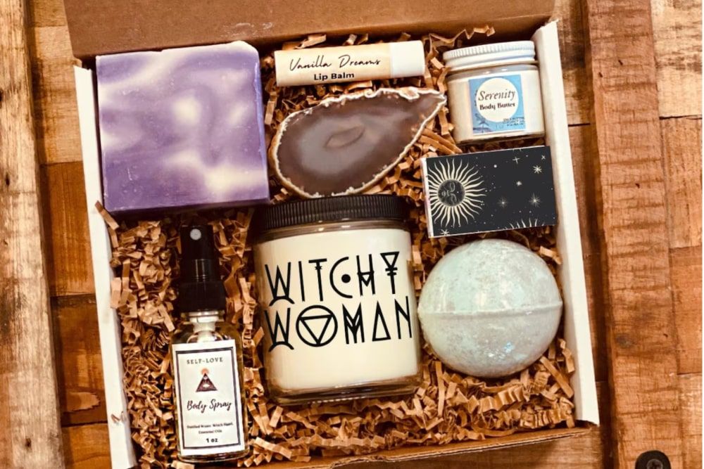 Gift box from witchy woman spa