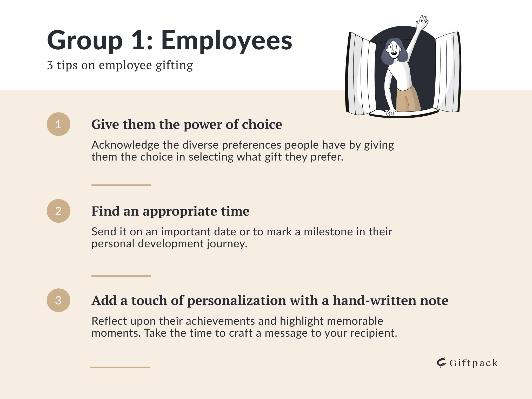 group 1 and tips for employee gifting