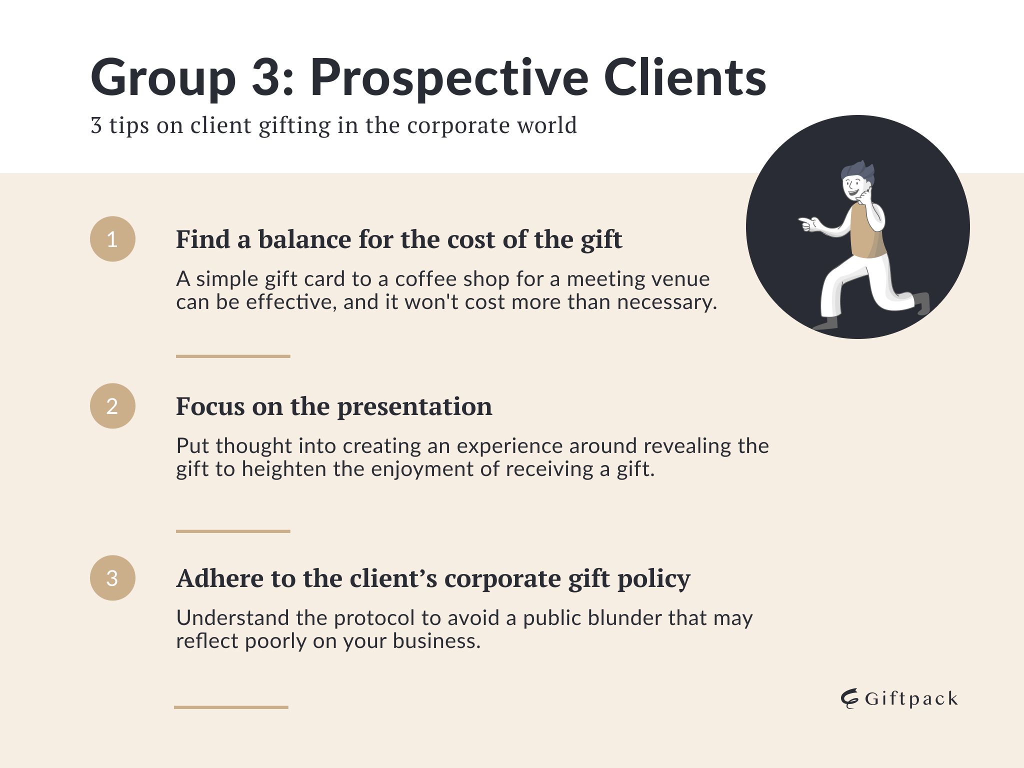group 3 and tips on prospective clients gifting