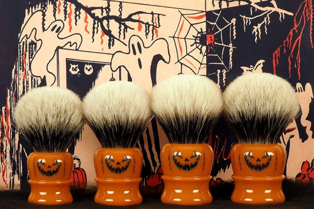 Halloween themed shaving brushes
