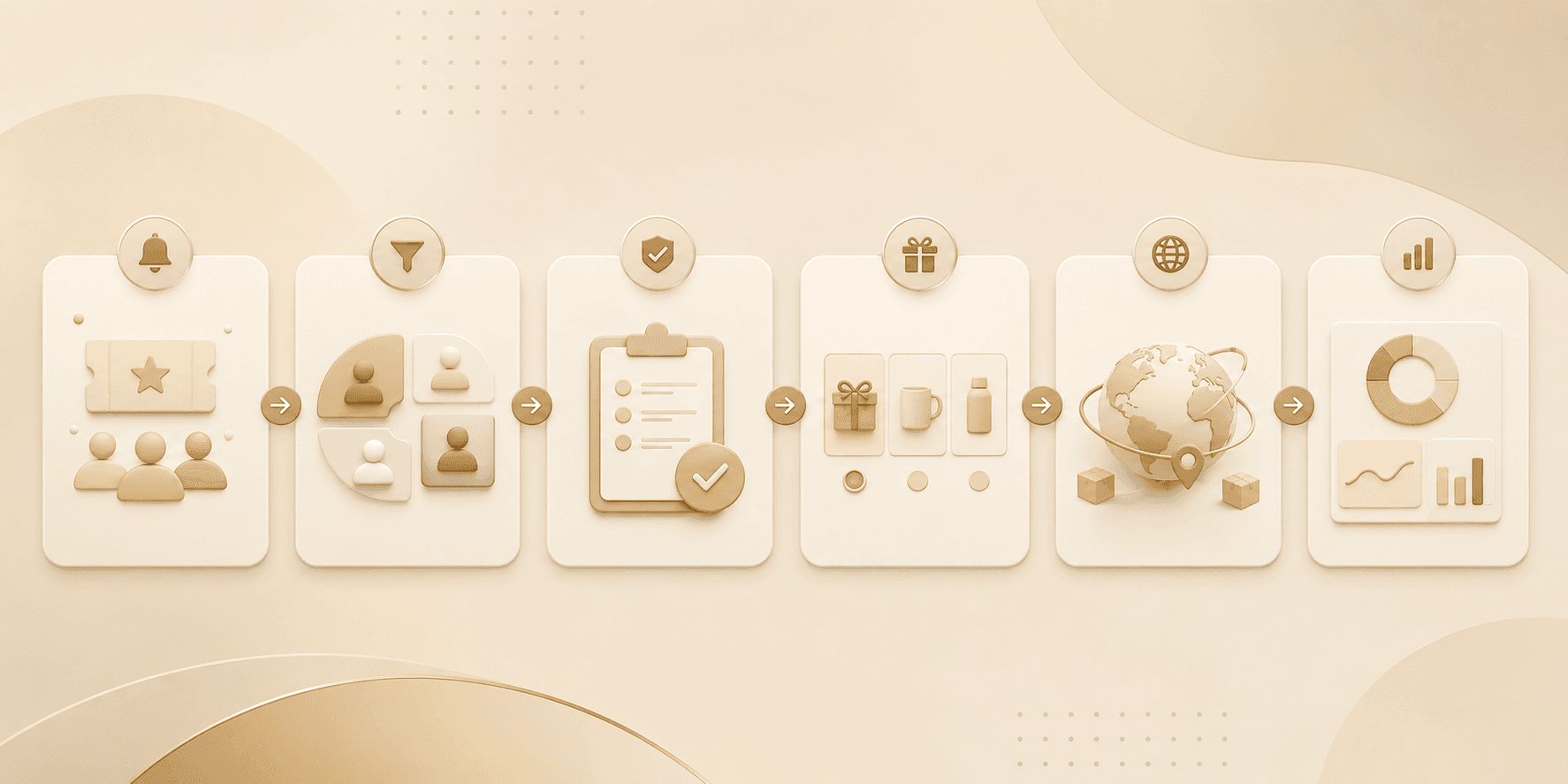 B2B event gift workflow from trigger to approval fulfillment and measurement