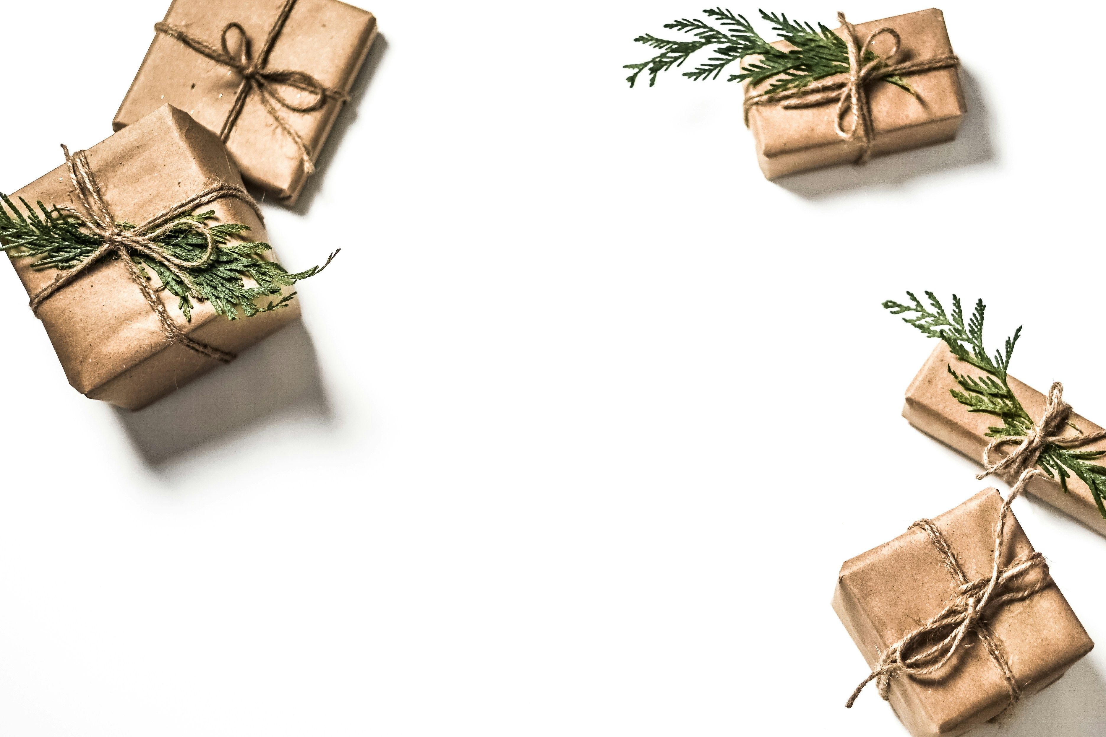 gifts packed with green leaves - why corporate gifting is important