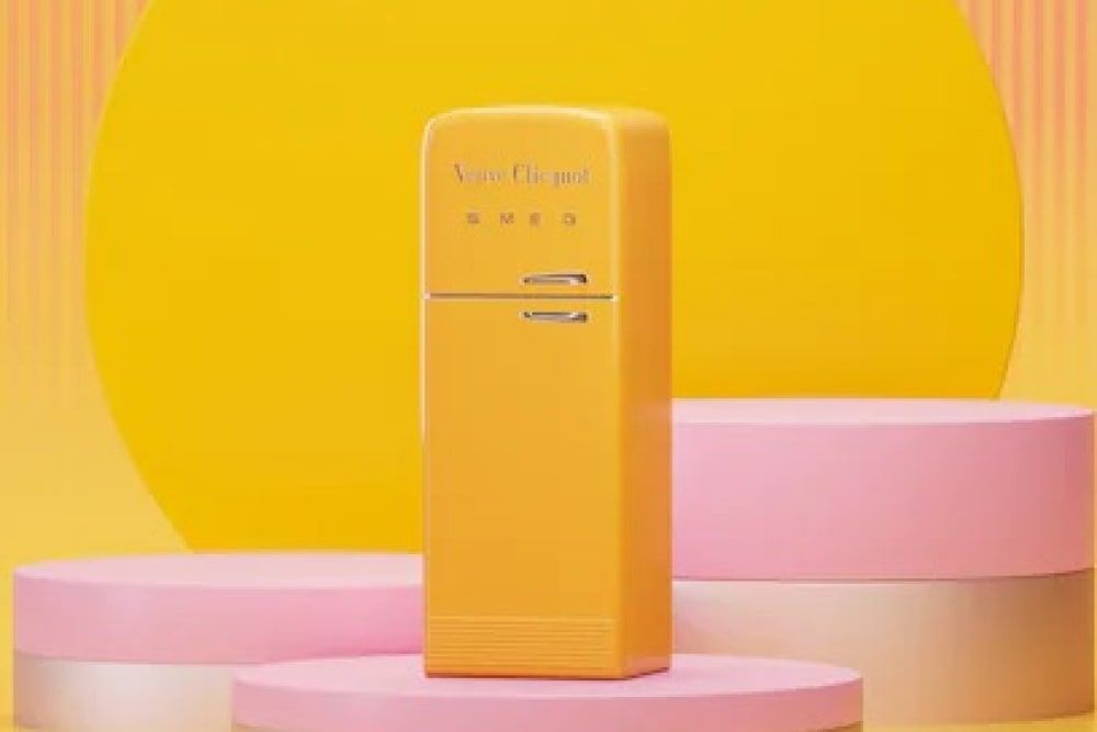 champagn gift box with fridge like design