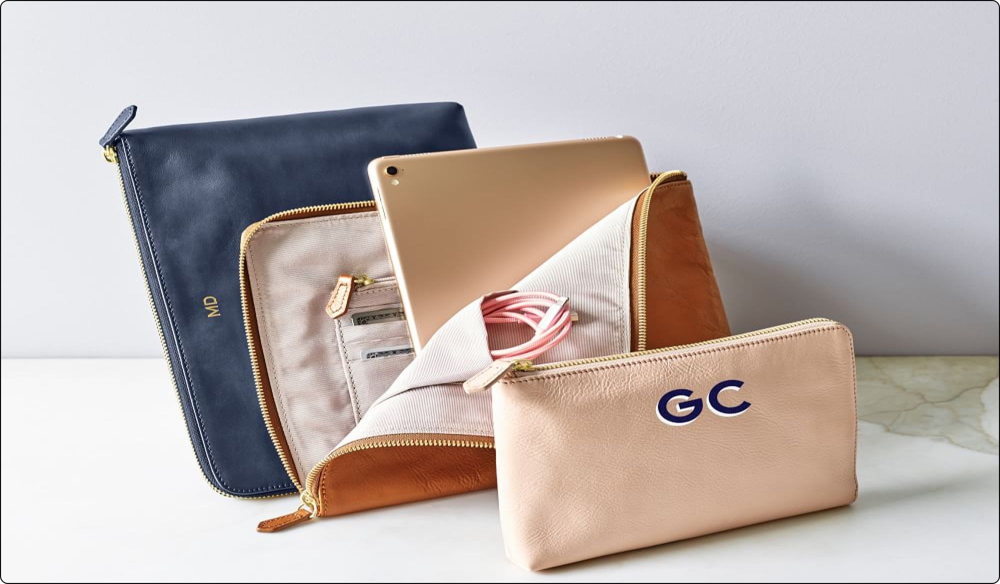 commute clutch Gifts for Administrative Assistants with personalization as company gifts