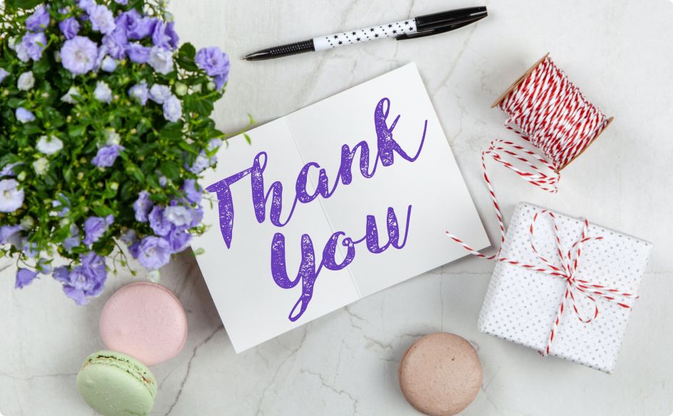 thankyou on a box - Thank You Gifts For Clients