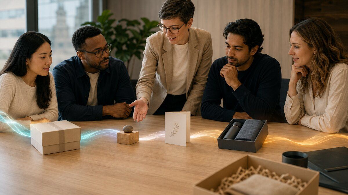 Customer success and revenue operations team mapping meaningful gifts across acquisition, onboarding, adoption, renewal, and advocacy