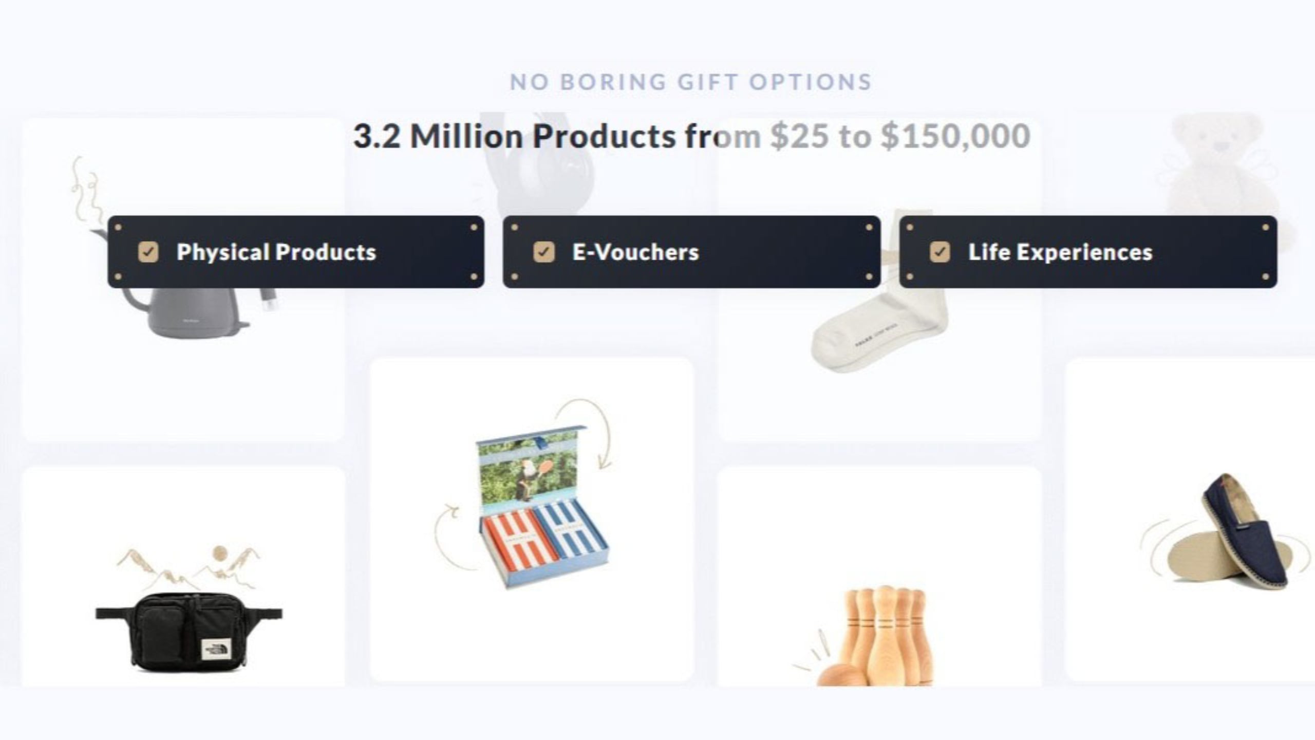 giftpack's 3.2 million gift products