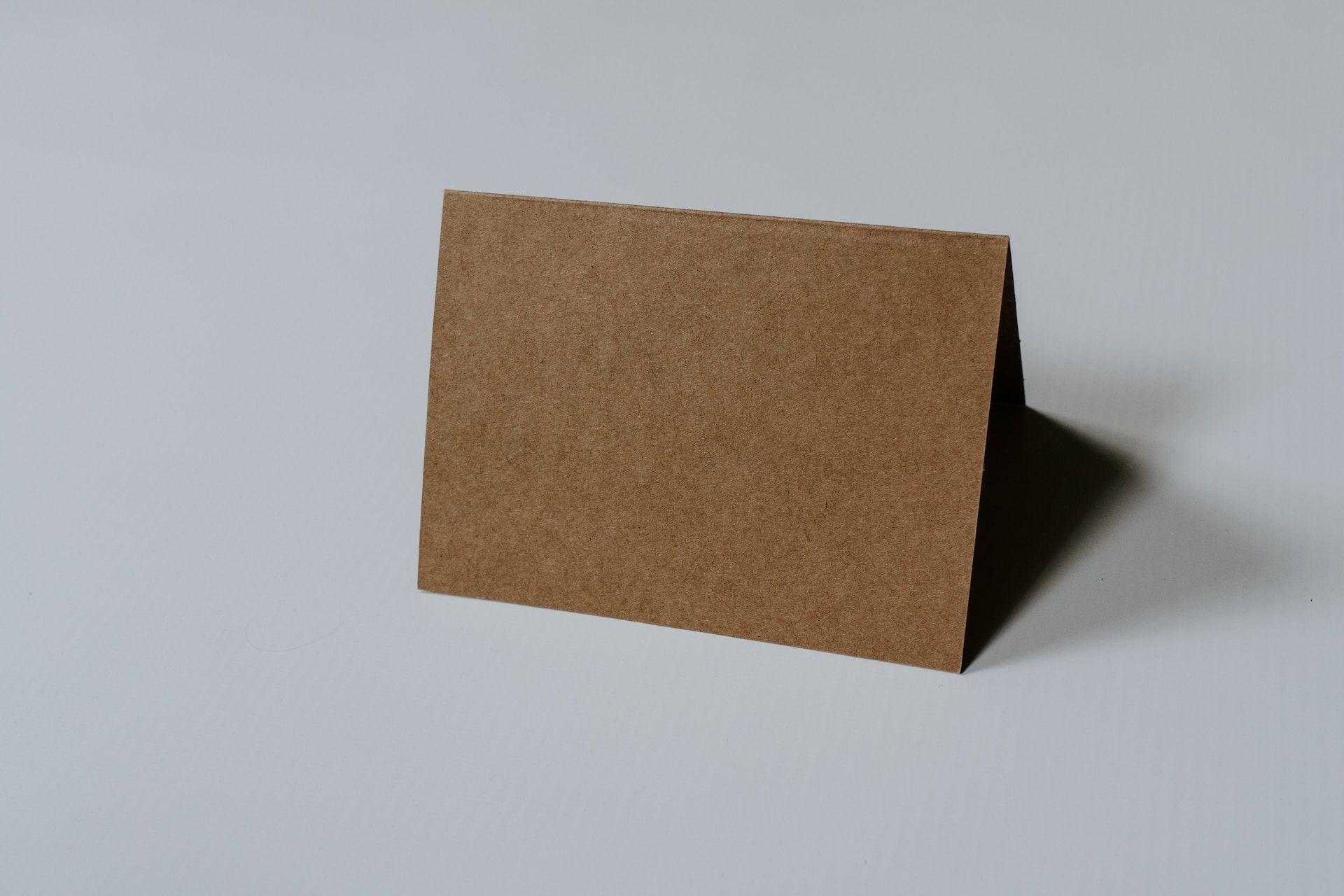 Blank Brown Card