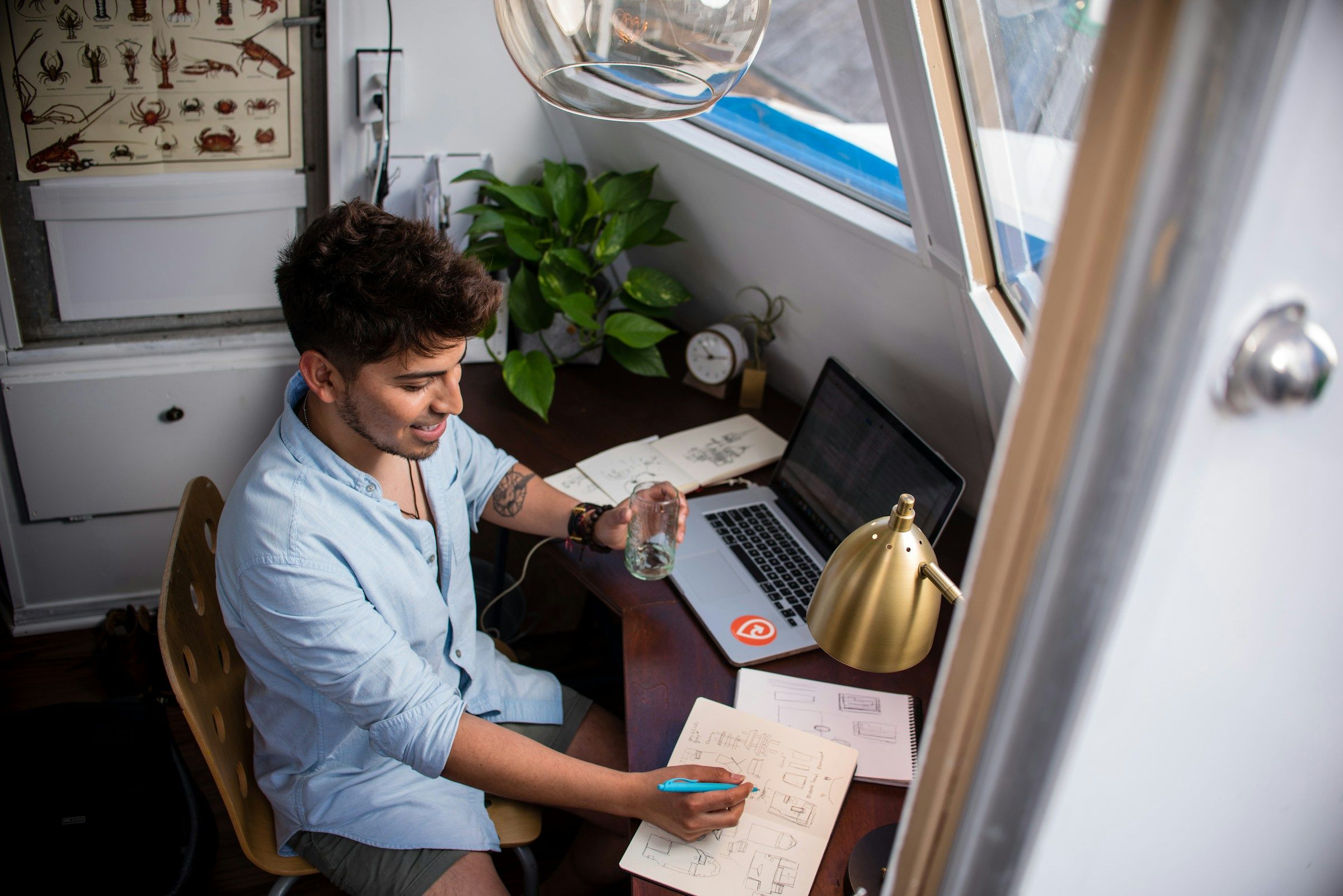 man working remotely - Work from Home Gifts