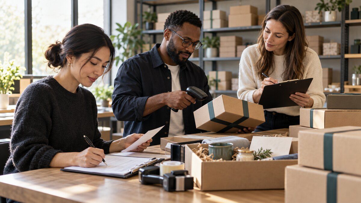 Procurement and gifting operations reconcile purchase-order, receipt, and gift-box evidence before releasing fulfillment.